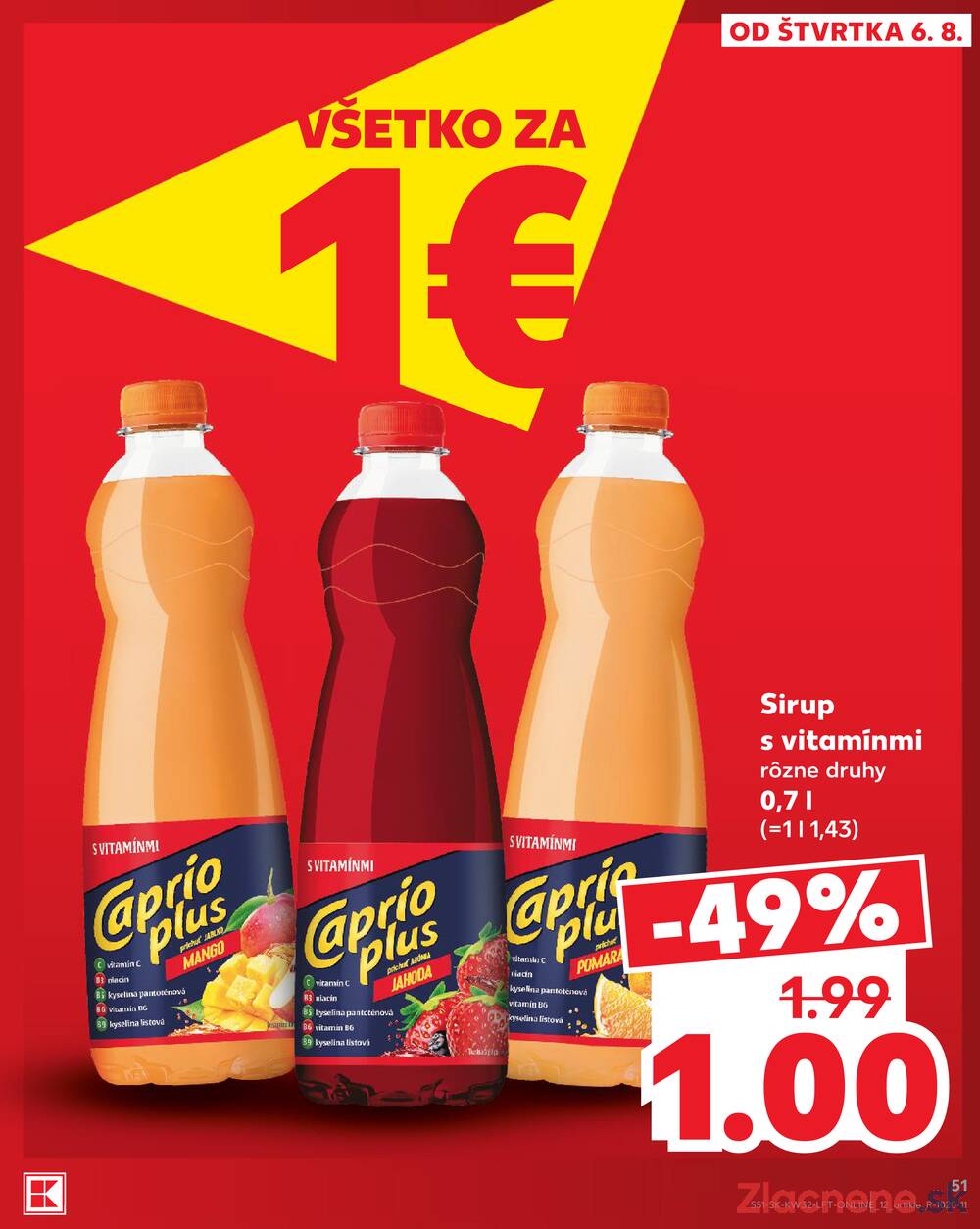 Kaufland 6.8. - 12.8. - Kaufland Poprad - Jiřího Wolkera