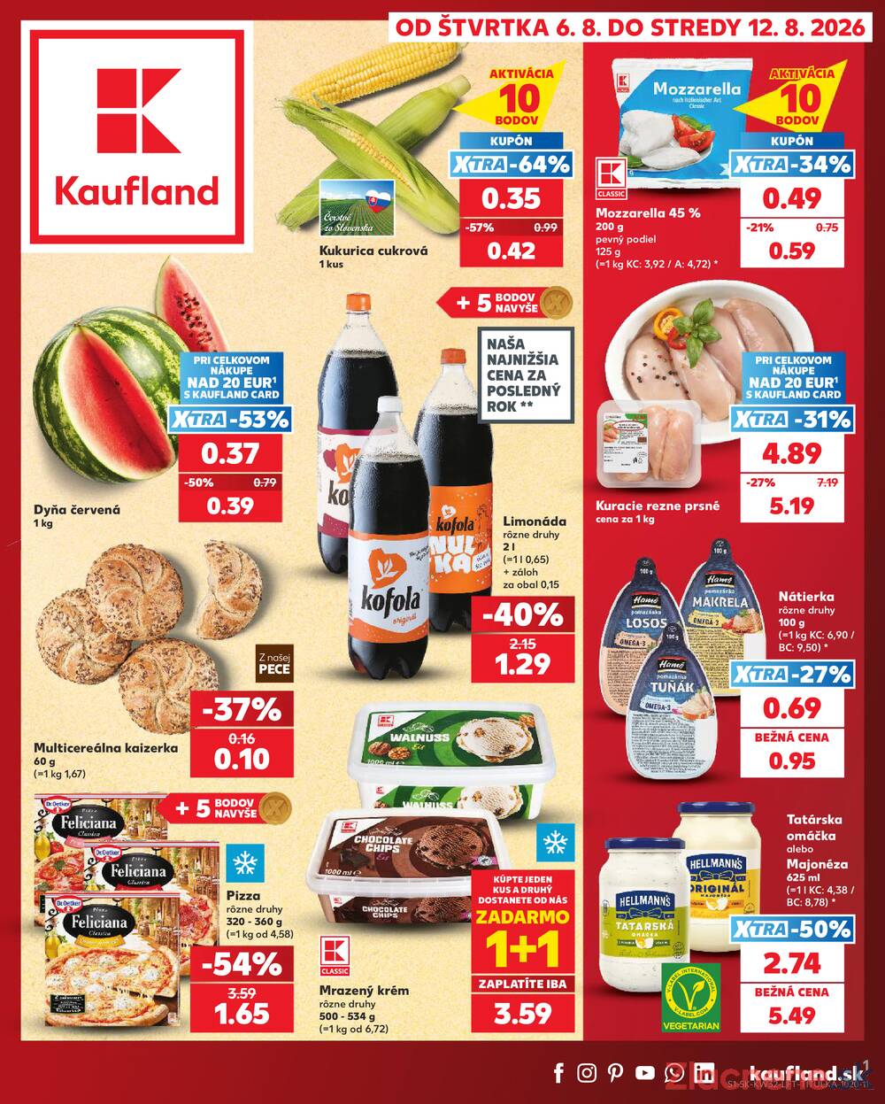 Kaufland 6.8. - 12.8. - Kaufland Trnava - Nová ul.