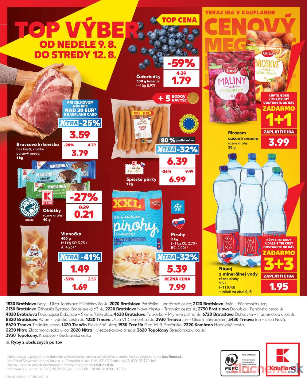 Kaufland 6.8. - 12.8. - Kaufland Trnava - Nová ul.