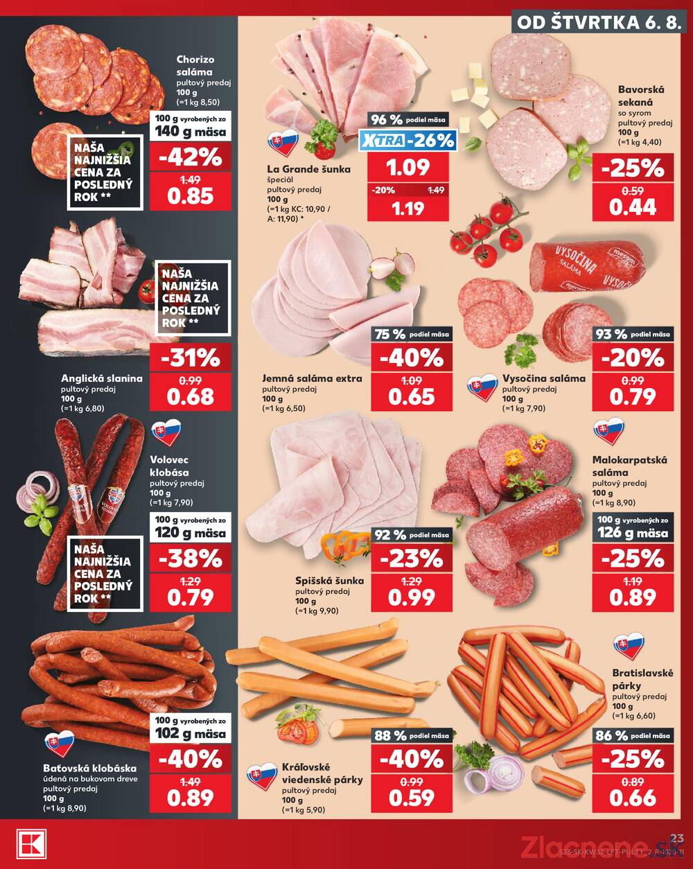 Kaufland 6.8. - 12.8. - Kaufland Bratislava - Podunajské Biskupice