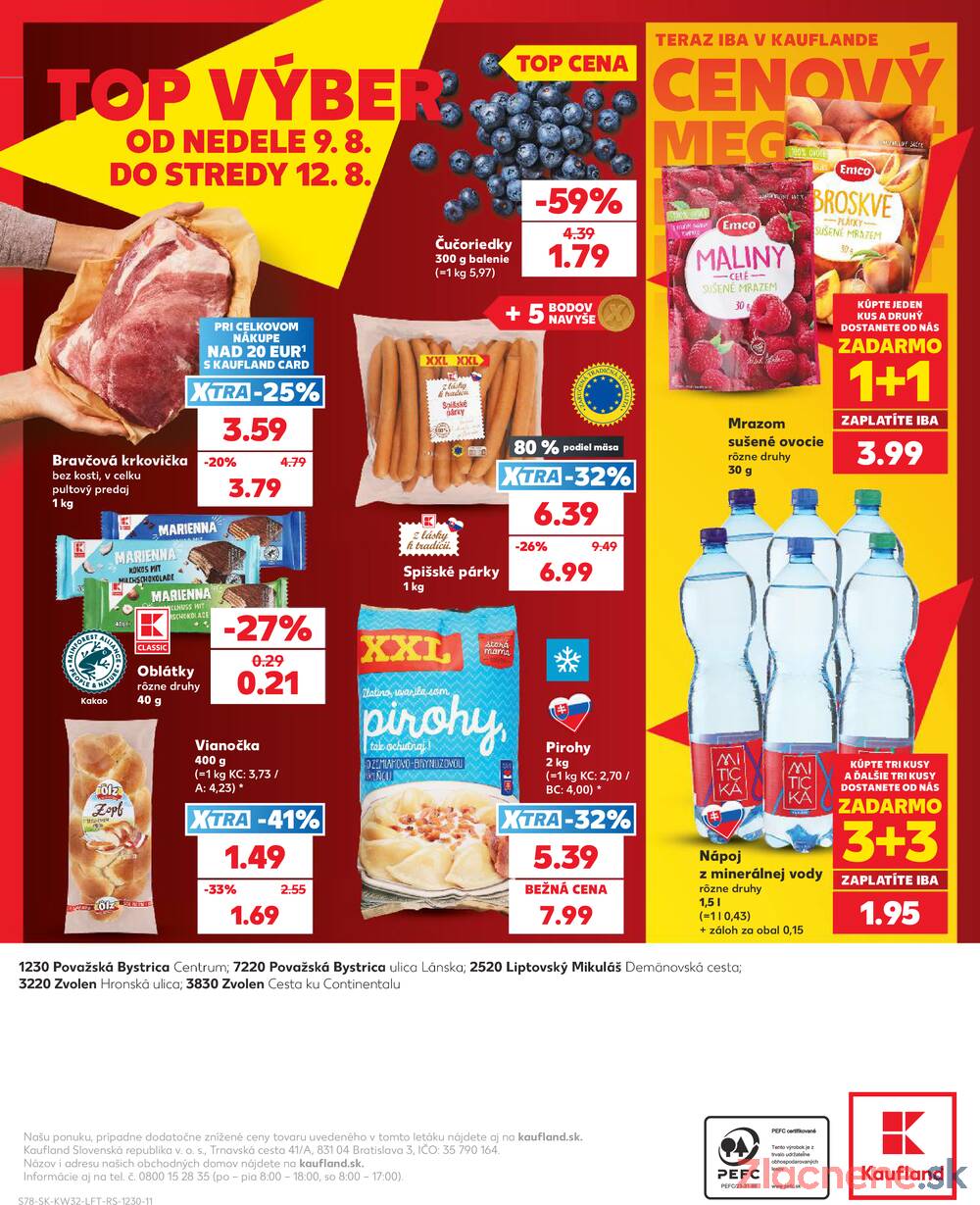 Kaufland 6.8. - 12.8. - Kaufland Liptovský Mikuláš