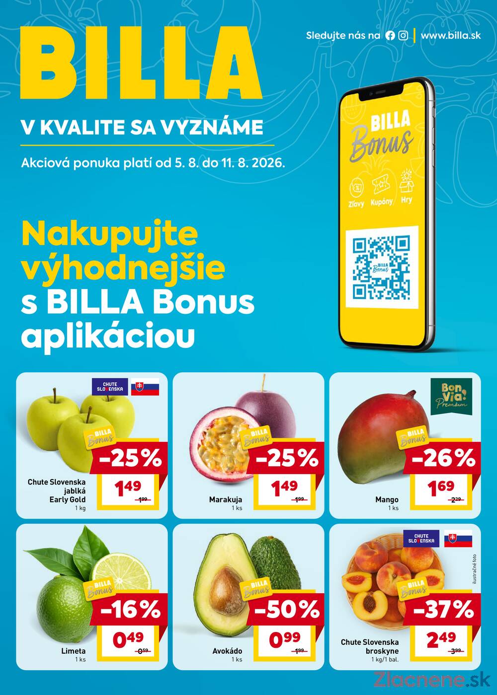 BILLA od 5.8. do 11.8.2026