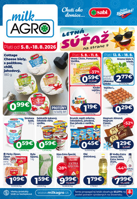leták MILK - AGRO