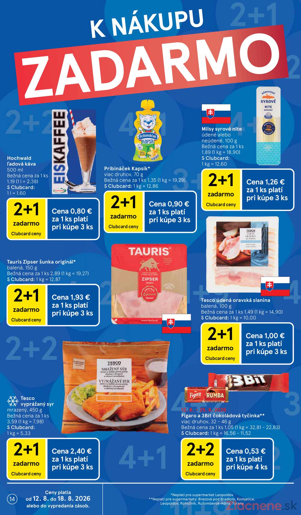 Tesco supermarkety od 12.8. do 18.8.2026
