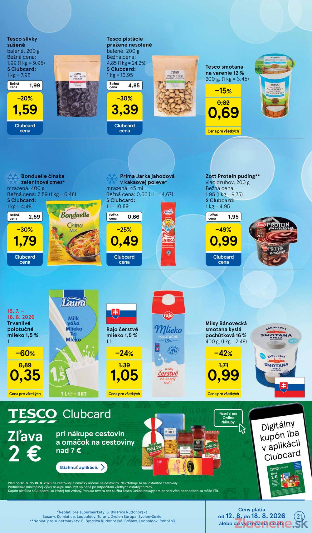 Tesco supermarkety od 12.8. do 18.8.2026