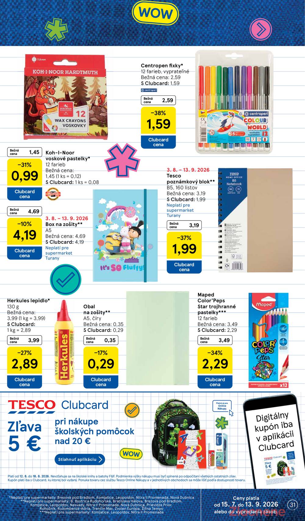 Tesco supermarkety od 12.8. do 18.8.2026