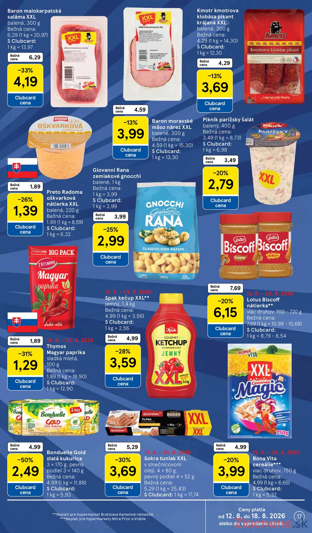 Tesco hypermarkety 12.8. - 18.8.