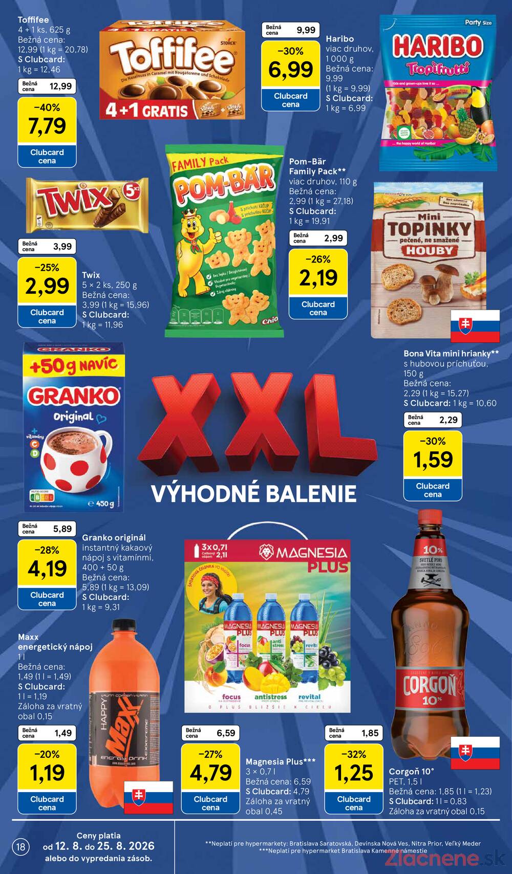 Tesco hypermarkety 12.8. - 18.8.
