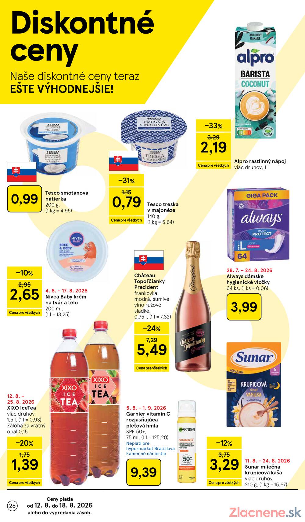 Tesco hypermarkety 12.8. - 18.8.