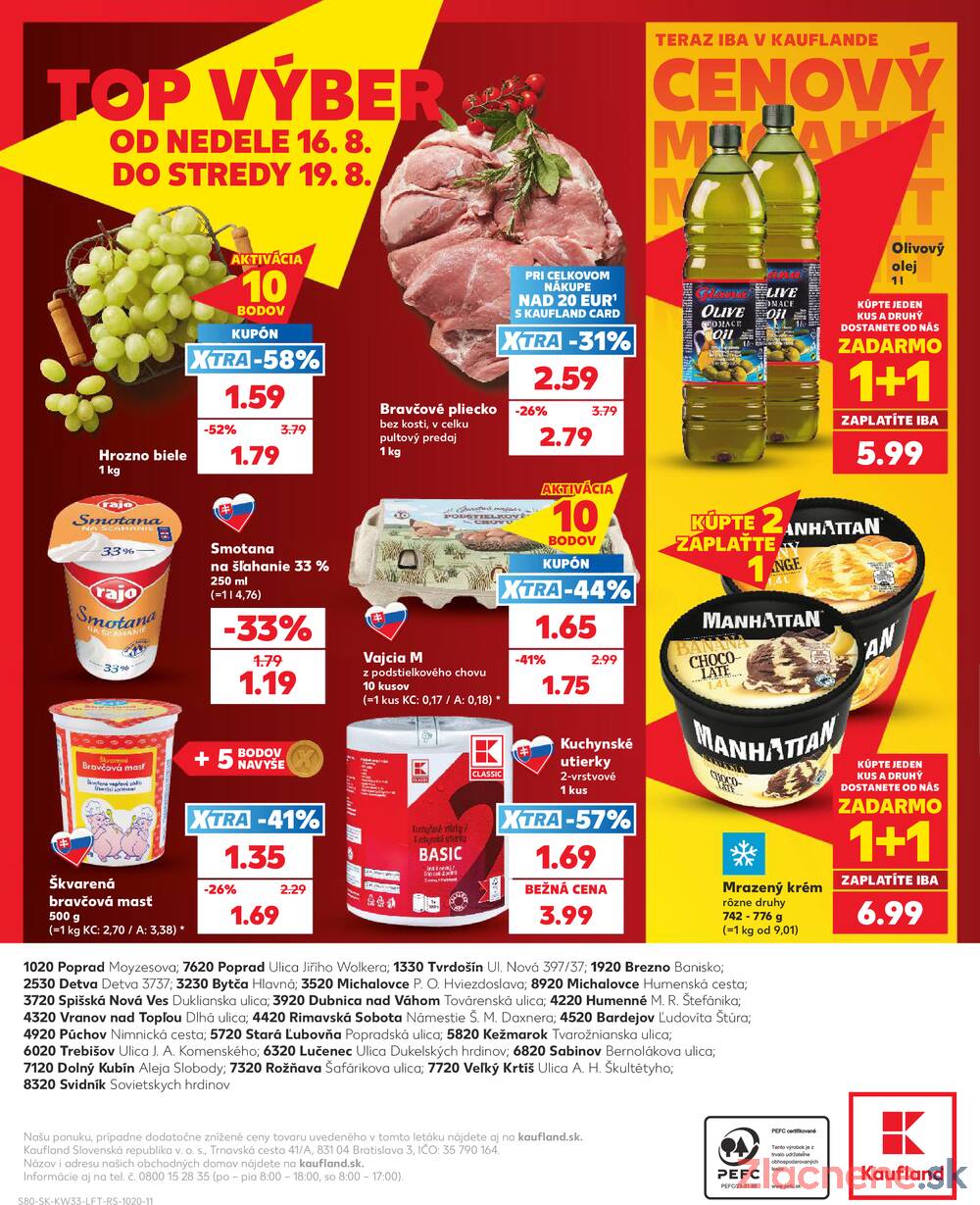 Leták Kaufland - Kaufland 13.8. - 19.8. - Kaufland Tvrdošín - strana 80 Leták Kaufland - Kaufland 13.8. - 19.8. - Kaufland Tvrdošín - strana 80
