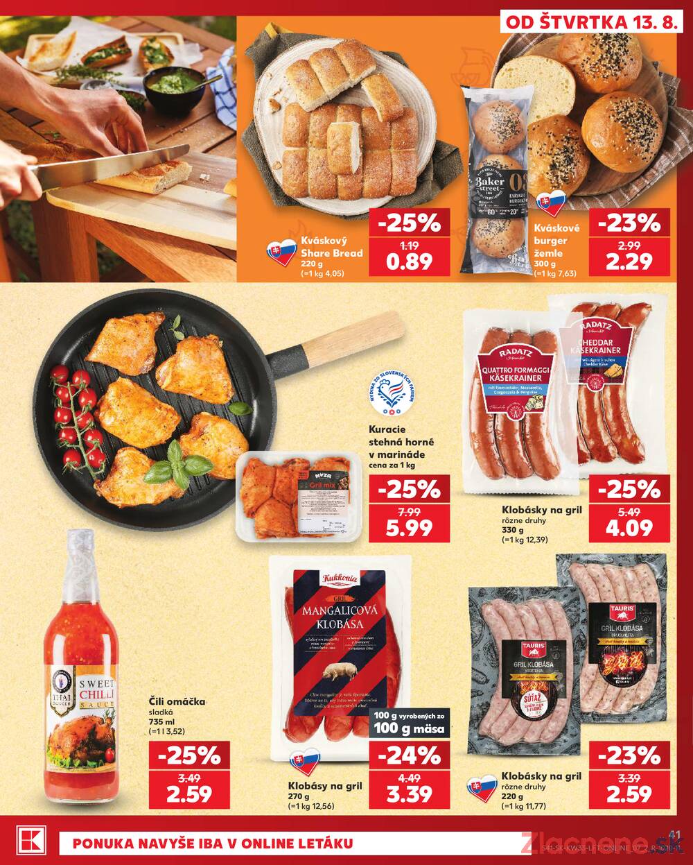 Leták Kaufland - Kaufland 13.8. - 19.8. - Kaufland Spišská Nová Ves - strana 41 Leták Kaufland - Kaufland 13.8. - 19.8. - Kaufland Spišská Nová Ves - strana 41