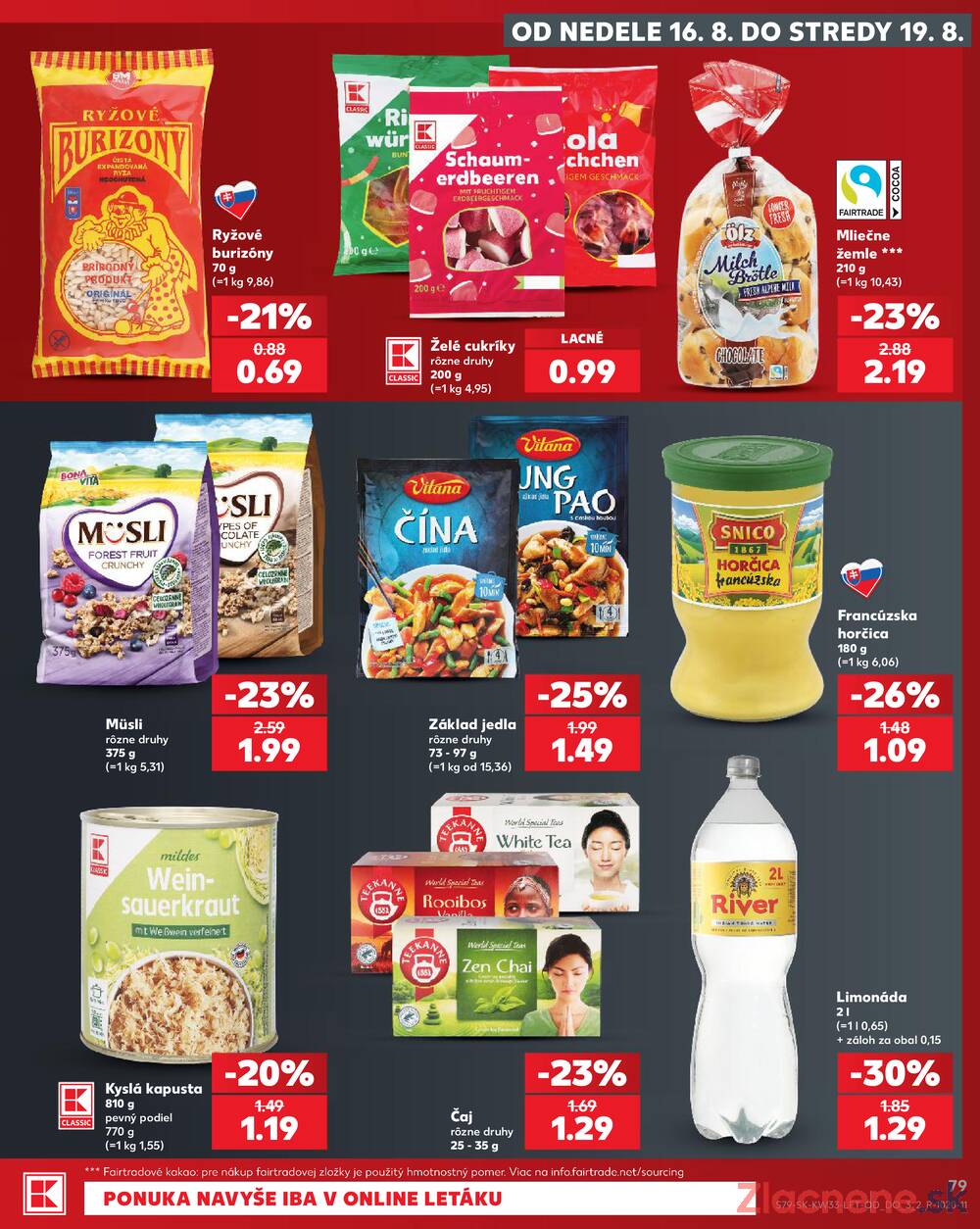 Kaufland 13.8. - 19.8. - Kaufland Poprad - Jiřího Wolkera
