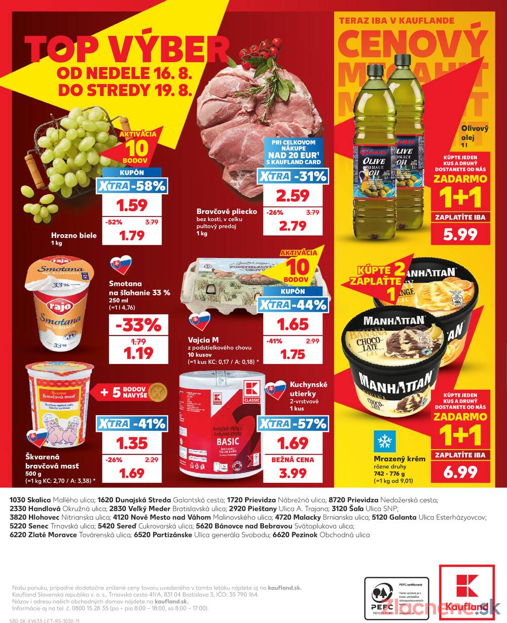 Kaufland 13.8. - 19.8. - Kaufland Bánovce nad Bebravou
