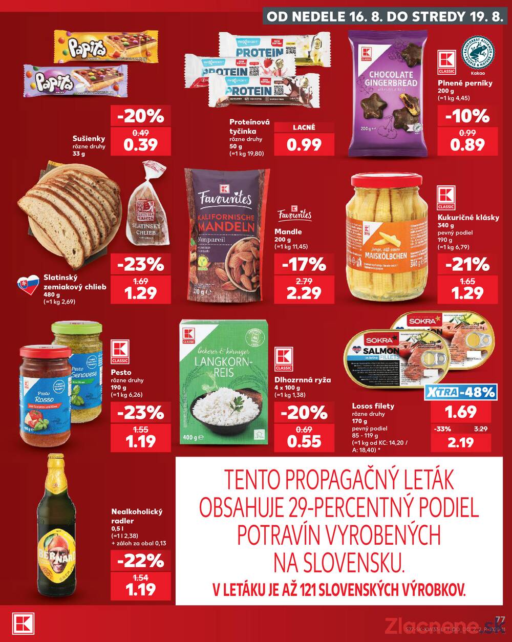Kaufland 13.8. - 19.8. - Kaufland Žilina