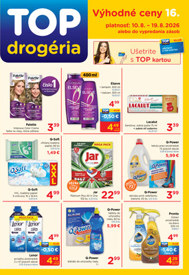 leták TOP drogerie