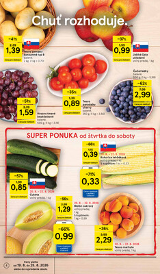 Tesco supermarkety od 19.8. do 25.8.2026