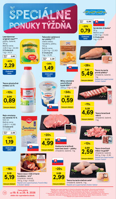 Tesco supermarkety od 19.8. do 25.8.2026