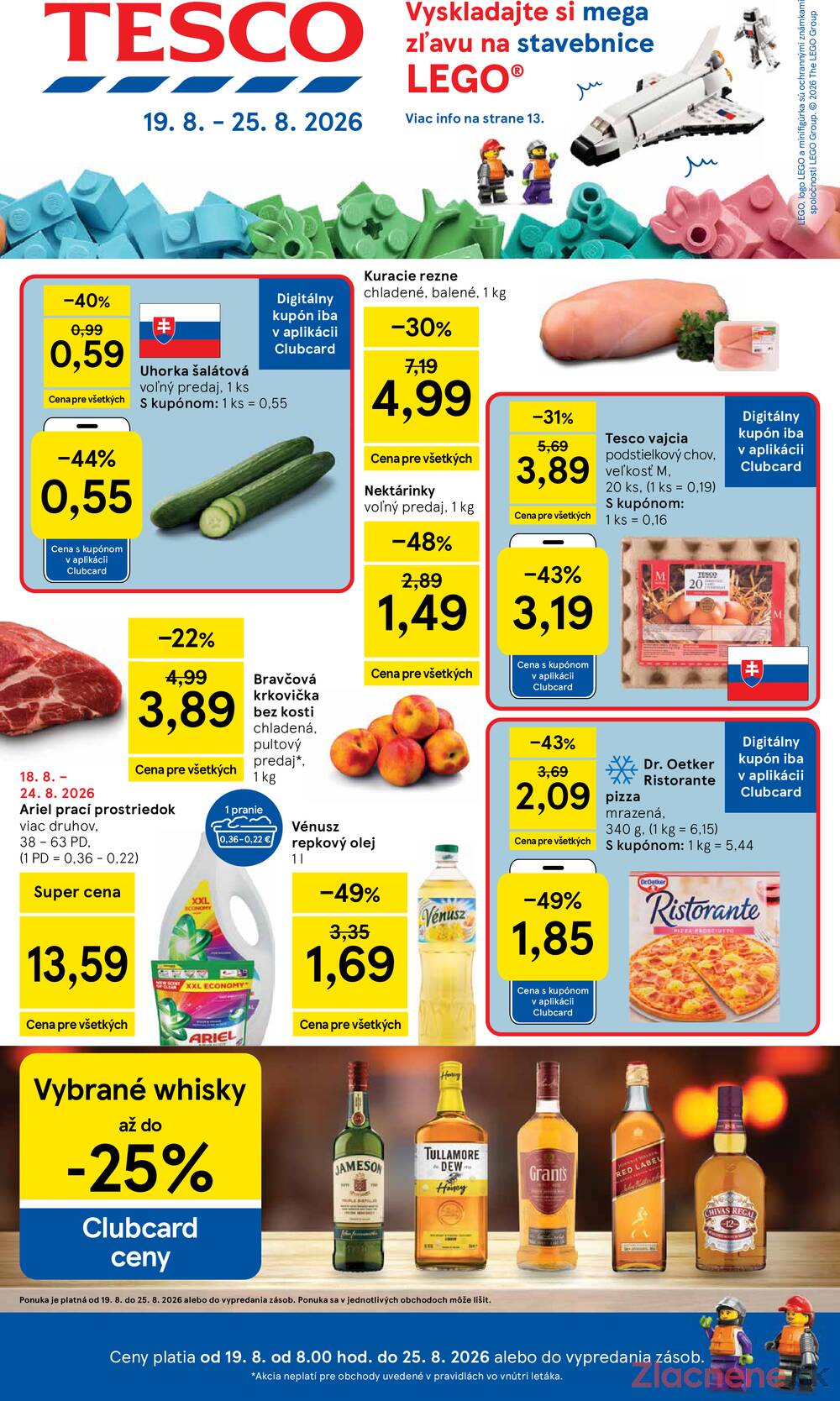 Leták Tesco - Tesco hypermarkety 19.8. - 25.8. - strana 1 Leták Tesco - Tesco hypermarkety 19.8. - 25.8. - strana 1