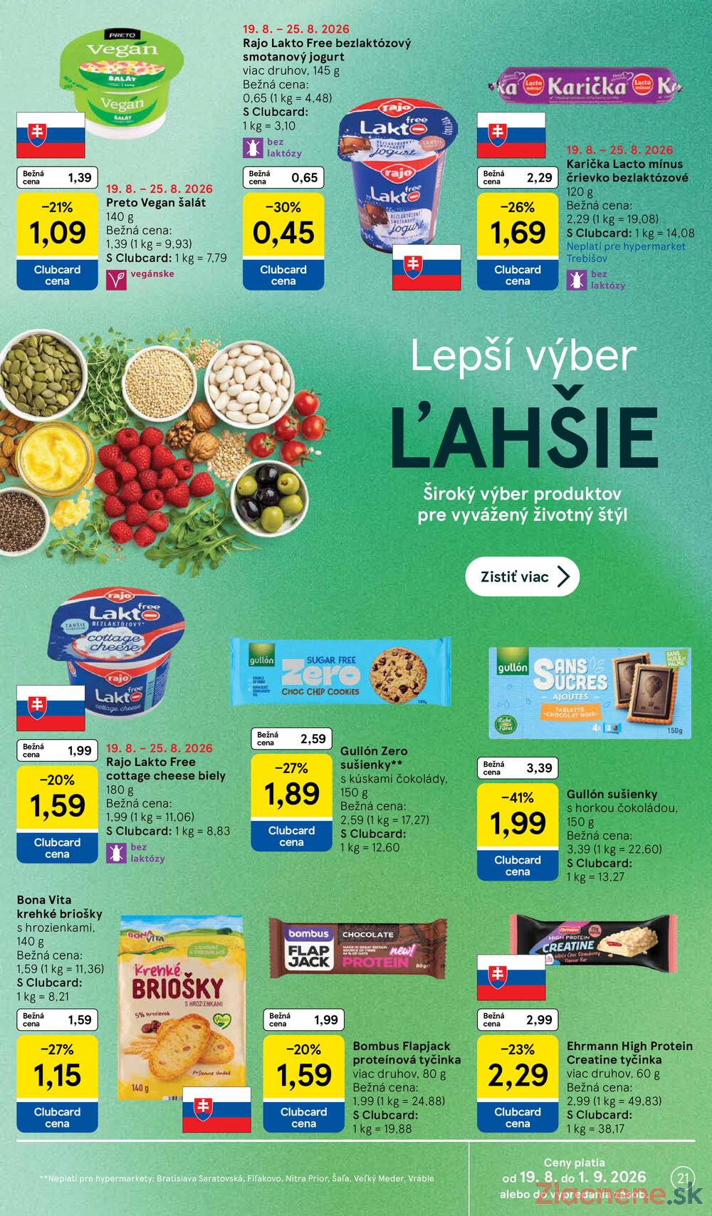Leták Tesco - Tesco hypermarkety 19.8. - 25.8. - strana 21 Leták Tesco - Tesco hypermarkety 19.8. - 25.8. - strana 21