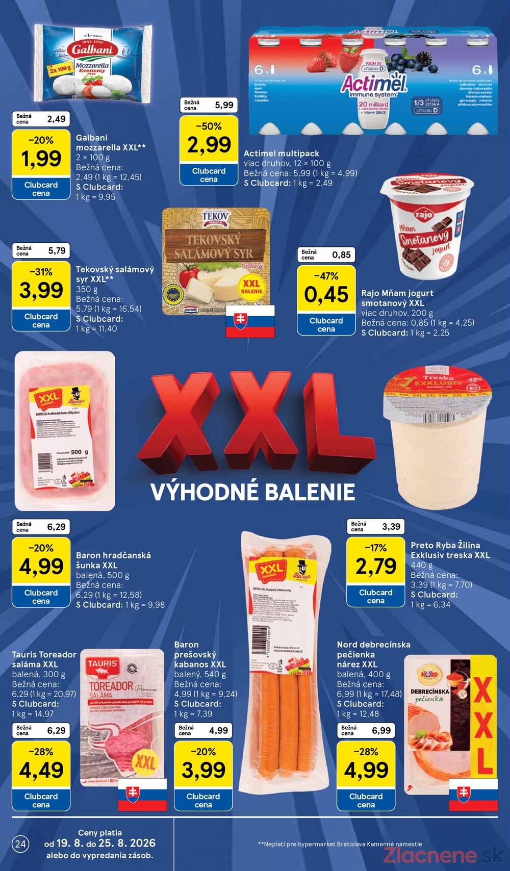 Leták Tesco - Tesco hypermarkety 19.8. - 25.8. - strana 24 Leták Tesco - Tesco hypermarkety 19.8. - 25.8. - strana 24