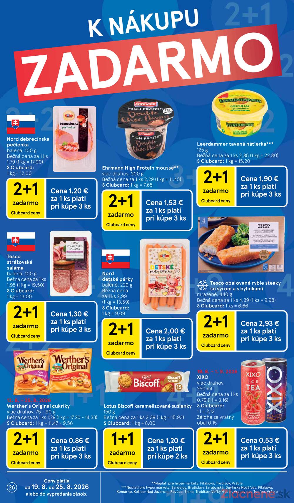 Leták Tesco - Tesco hypermarkety 19.8. - 25.8. - strana 26 Leták Tesco - Tesco hypermarkety 19.8. - 25.8. - strana 26