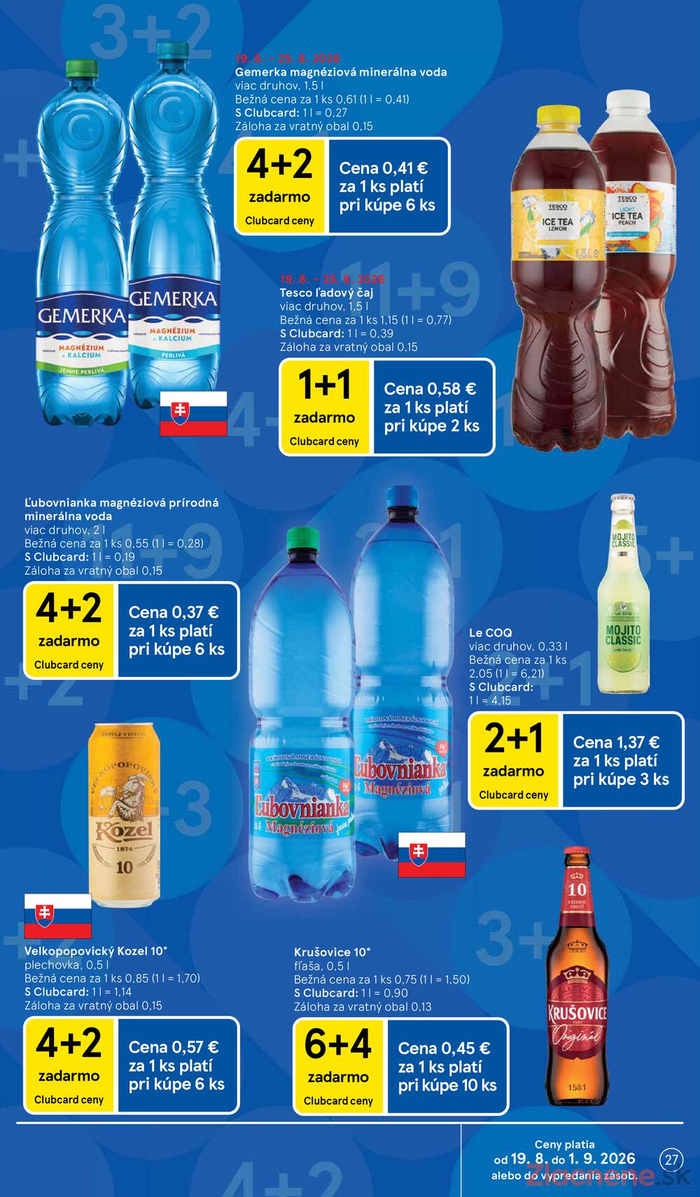 Leták Tesco - Tesco hypermarkety 19.8. - 25.8. - strana 27 Leták Tesco - Tesco hypermarkety 19.8. - 25.8. - strana 27