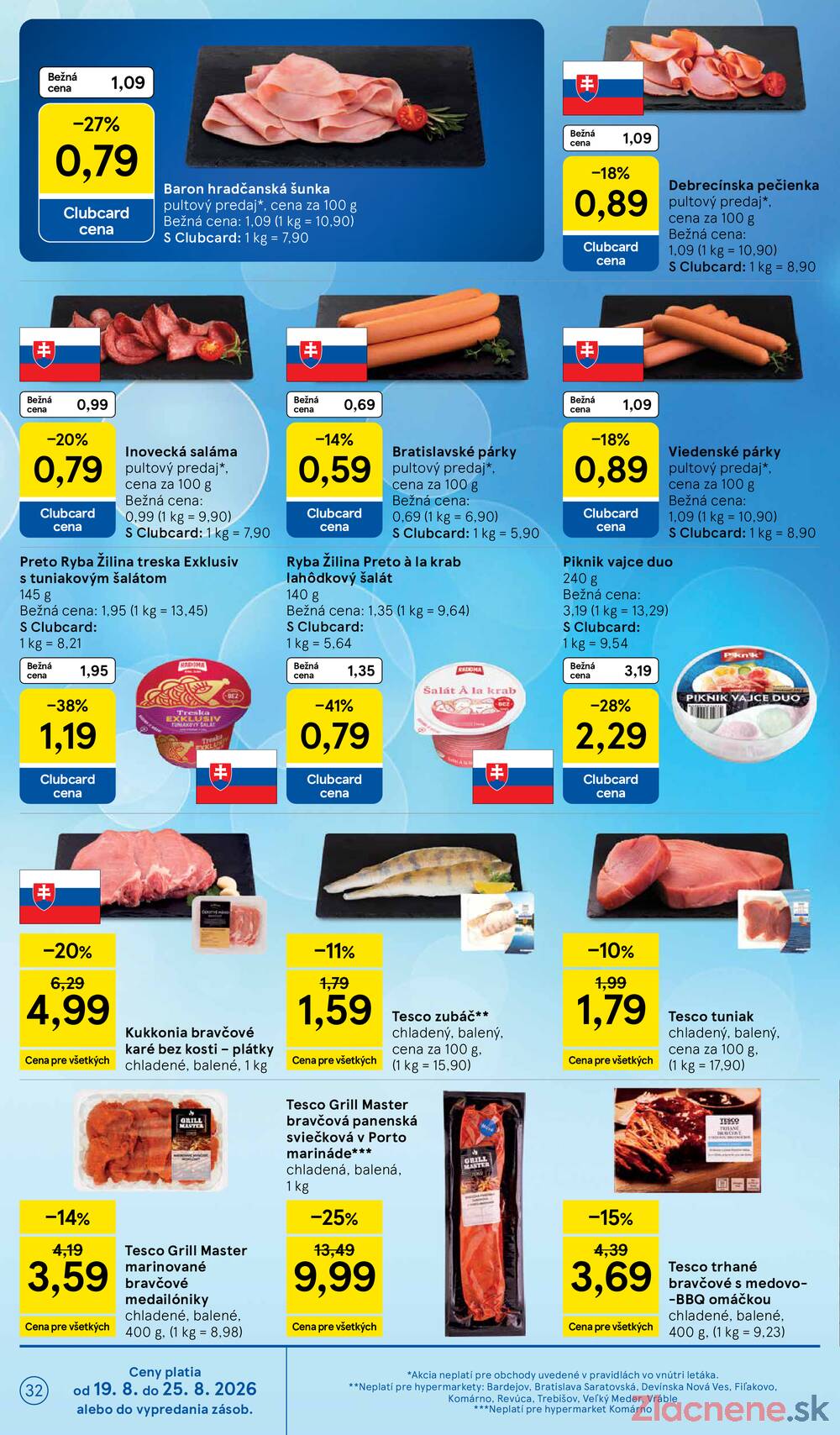 Leták Tesco - Tesco hypermarkety 19.8. - 25.8. - strana 32 Leták Tesco - Tesco hypermarkety 19.8. - 25.8. - strana 32