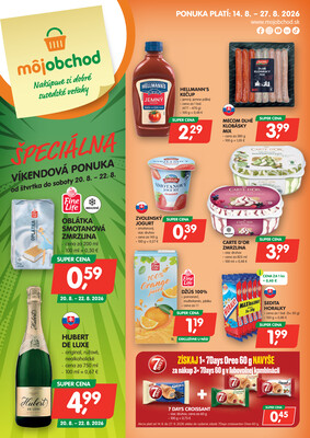 leták Môj obchod