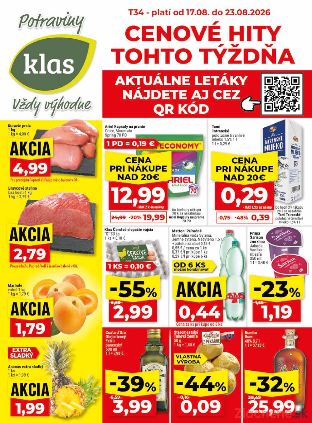 Leták Klas - Klas do 23.8. - strana 1 Leták Klas - Klas do 23.8. - strana 1