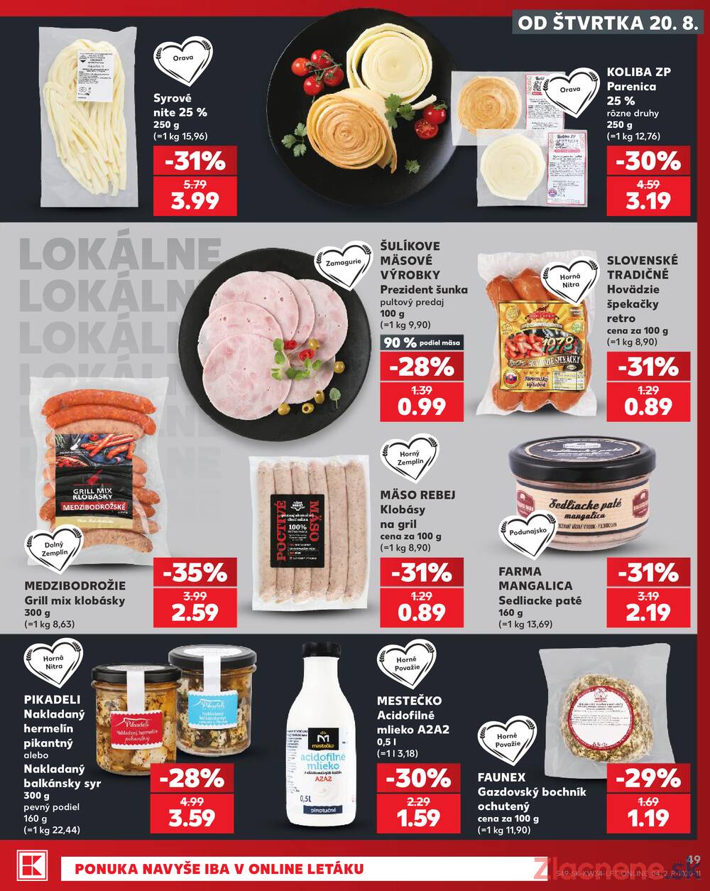 Kaufland 20.8. - 26.8. - Kaufland Kežmarok