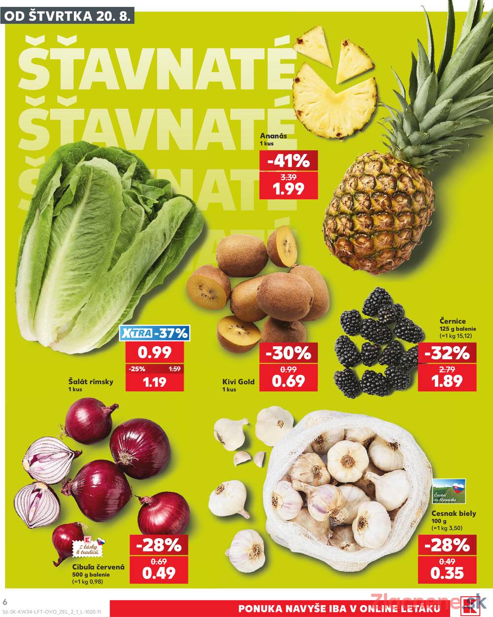 Kaufland 20.8. - 26.8. - Kaufland Handlová - Okružná ul.