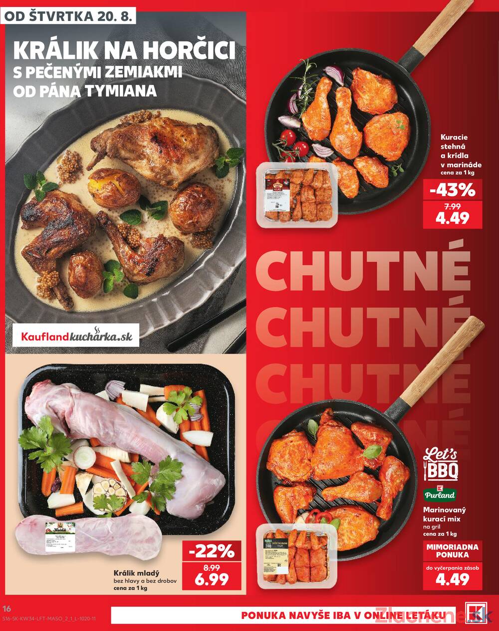 Kaufland 20.8. - 26.8. - Kaufland Handlová - Okružná ul.