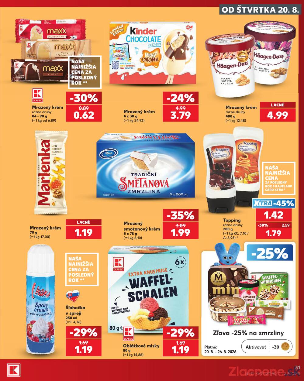 Kaufland 20.8. - 26.8. - Kaufland  Bratislava - Zahorska Bystrica