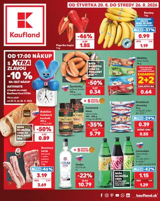 Leták Kaufland 20.8. - 26.8. - Kaufland Ružomberok