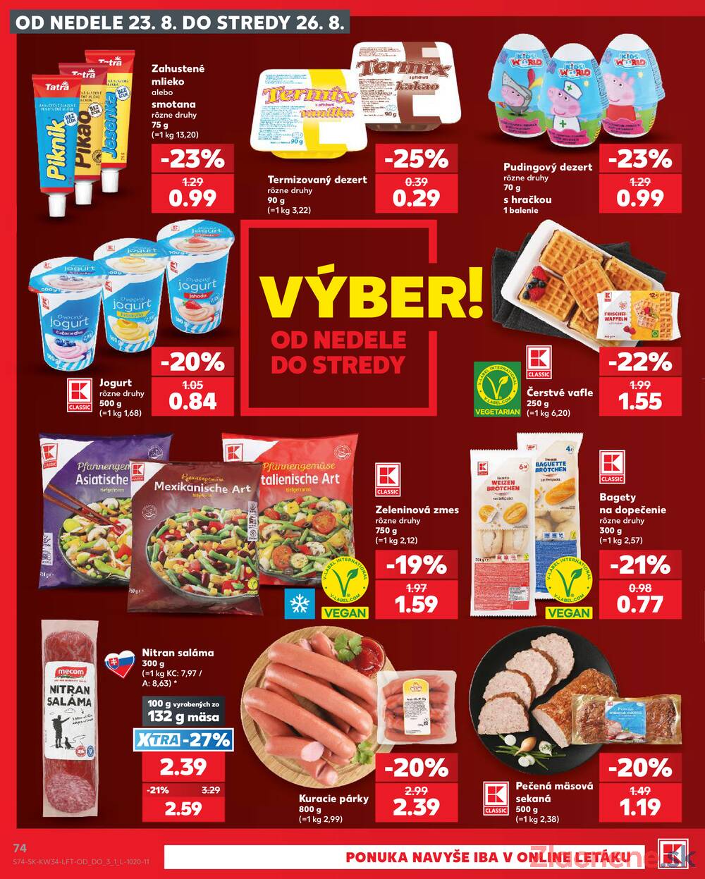 Kaufland 20.8. - 26.8. - Kaufland Žiar nad Hronom