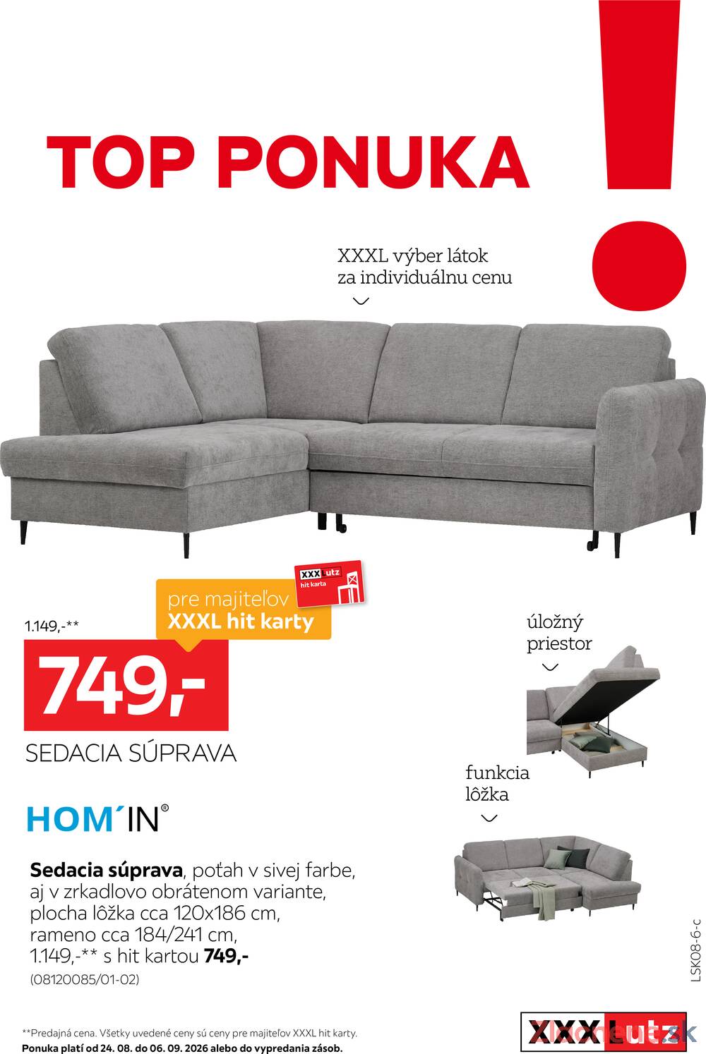 Leták XXXLutz - XXXlutz od 24.8. do 6.9.2026 - strana 5 Leták XXXLutz - XXXlutz od 24.8. do 6.9.2026 - strana 5