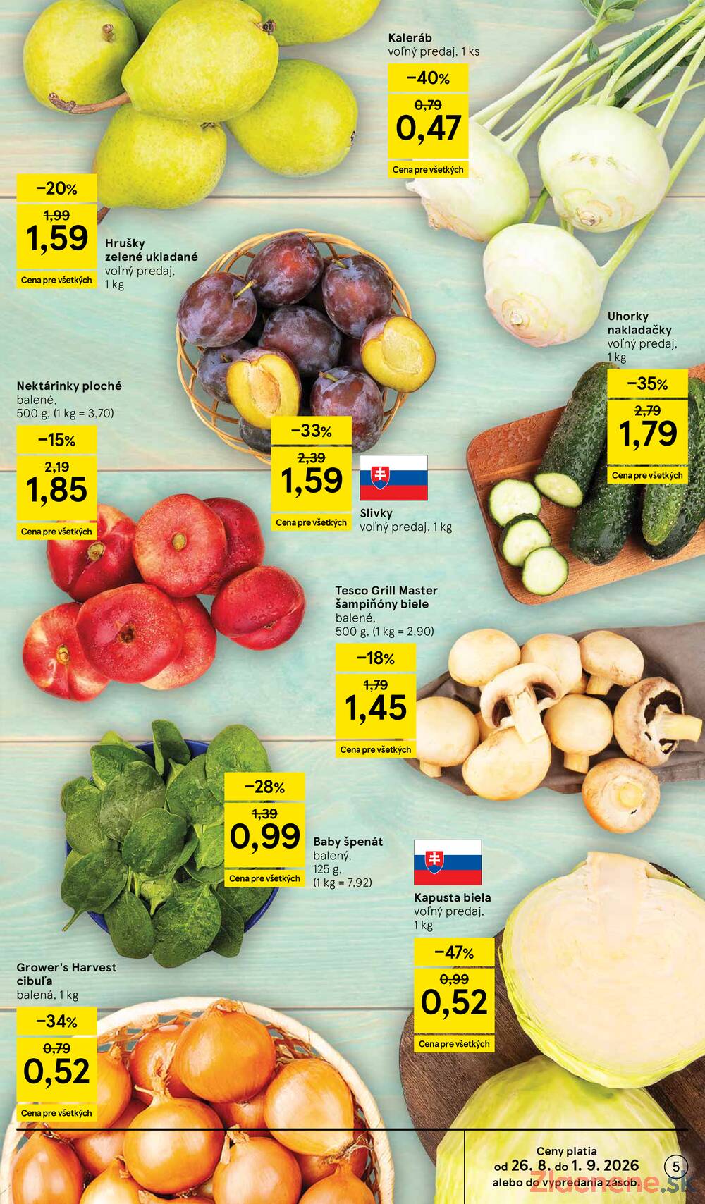 Tesco hypermarkety 26.8. - 1.9.