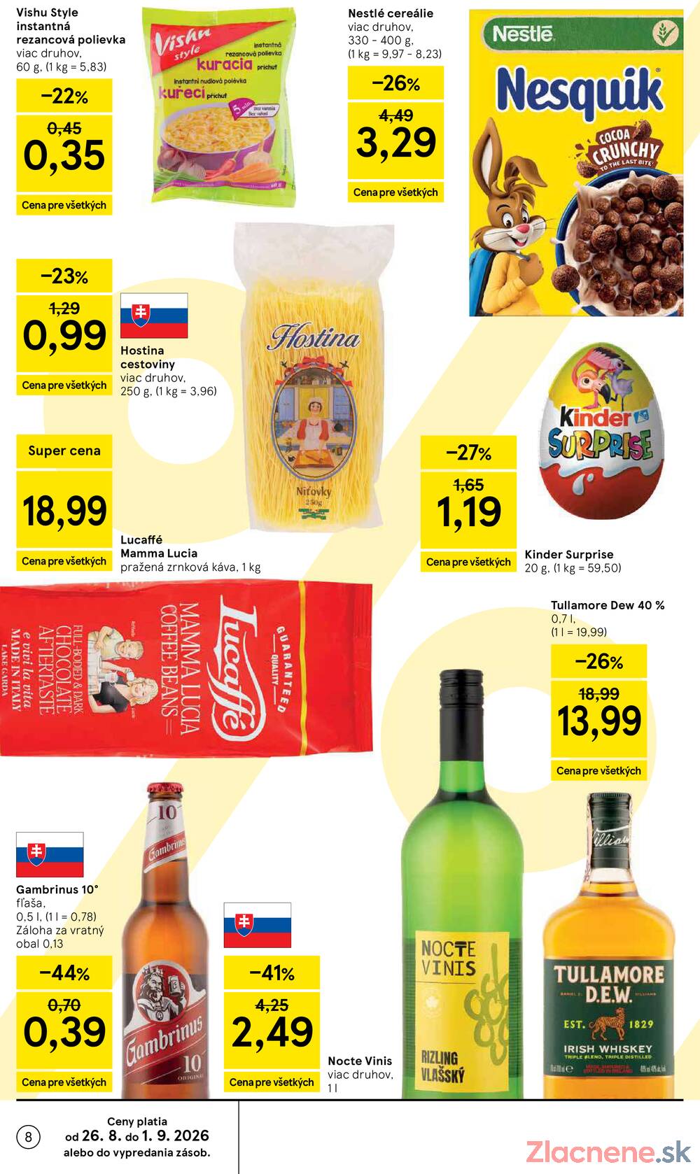Tesco hypermarkety 26.8. - 1.9.