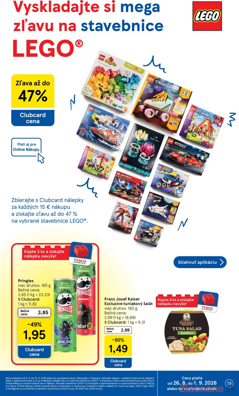 Tesco hypermarkety 26.8. - 1.9.