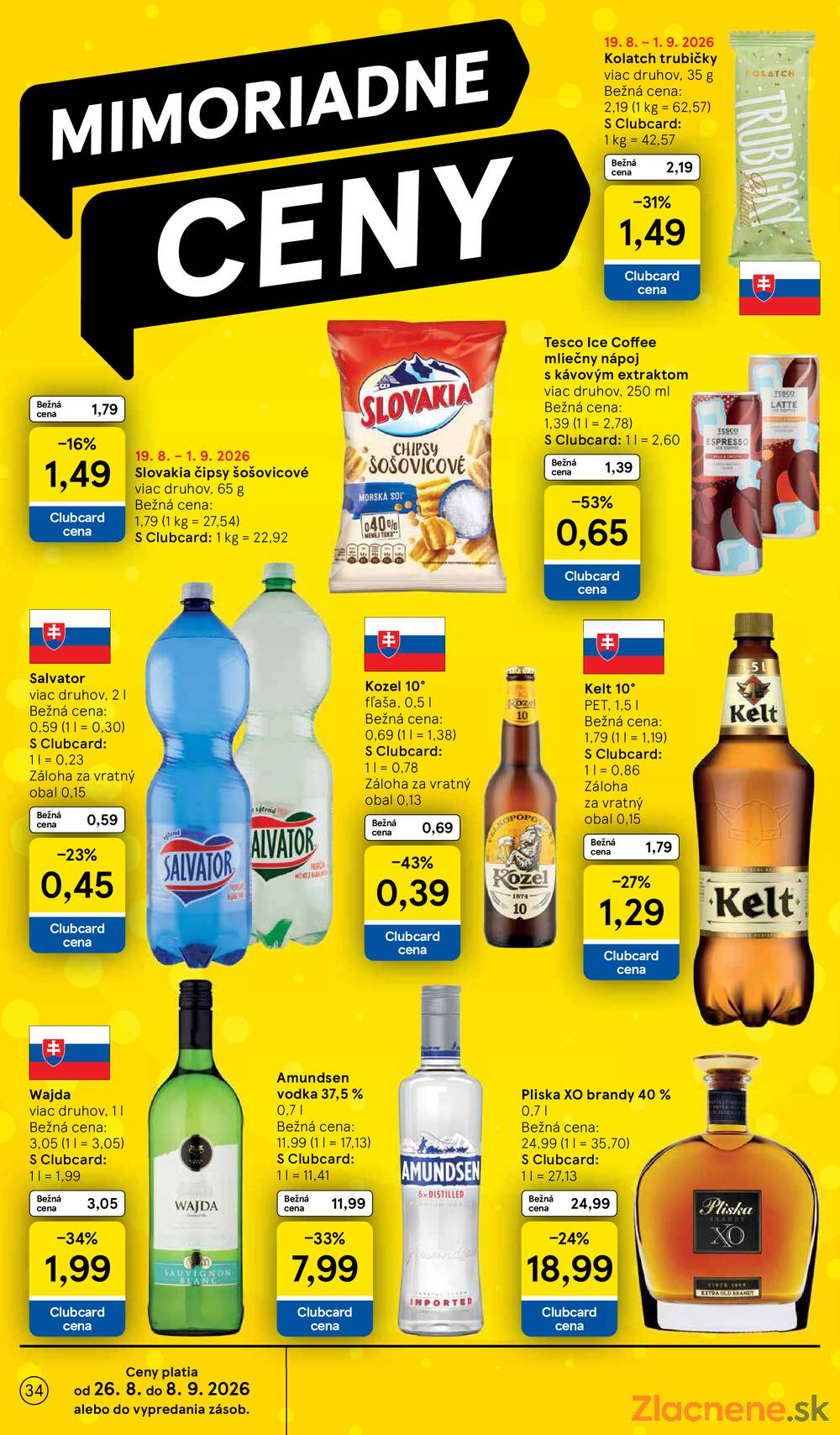 Tesco hypermarkety 26.8. - 1.9.