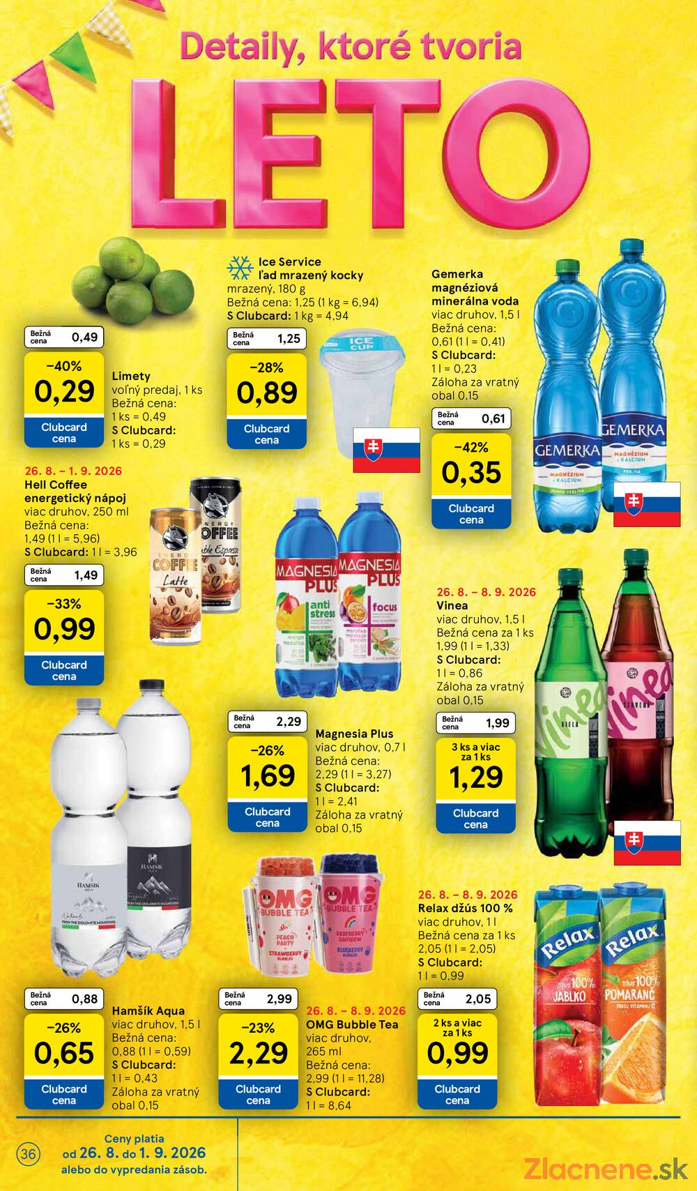 Tesco hypermarkety 26.8. - 1.9.