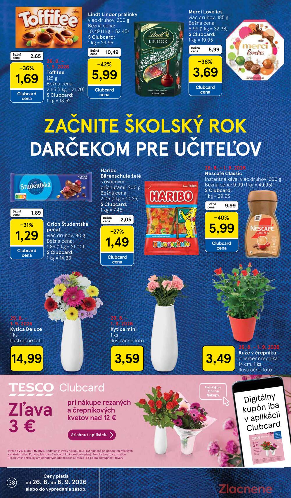 Tesco hypermarkety 26.8. - 1.9.