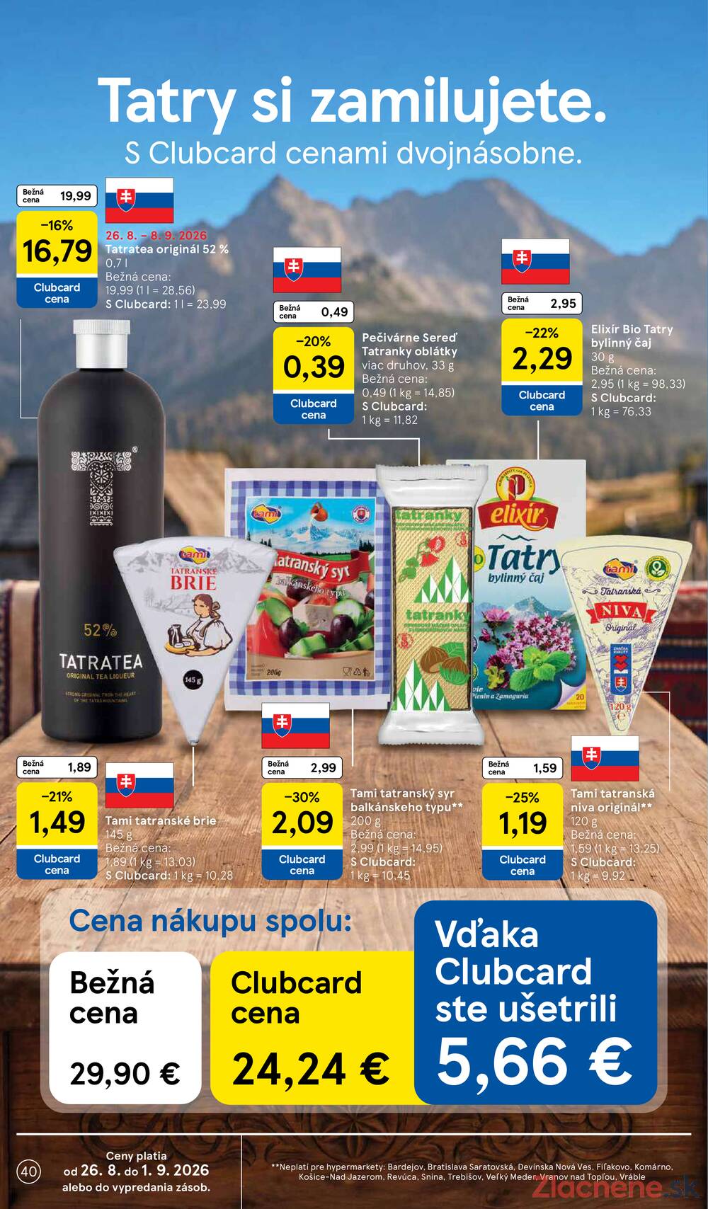 Tesco hypermarkety 26.8. - 1.9.