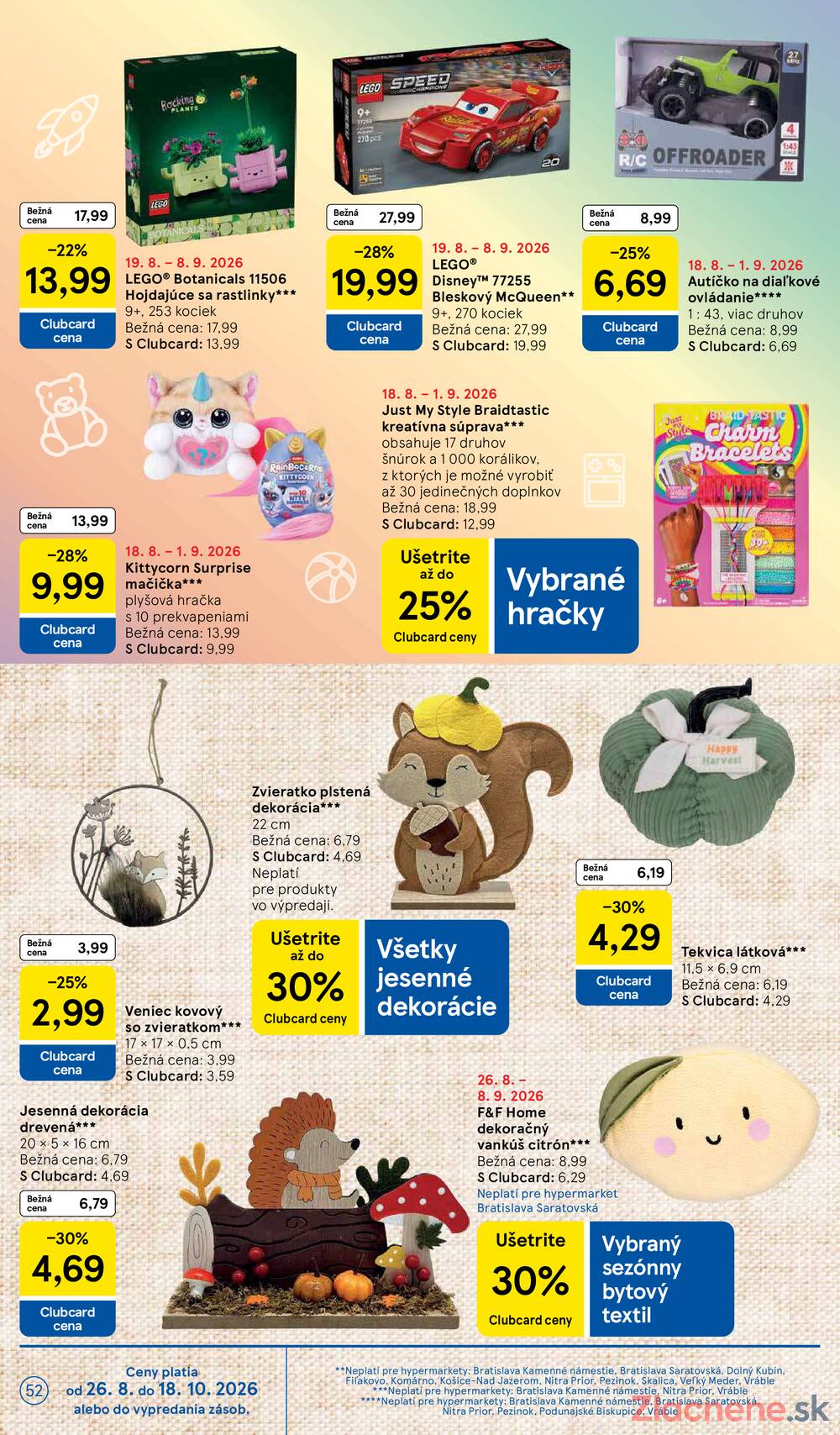 Tesco hypermarkety 26.8. - 1.9.