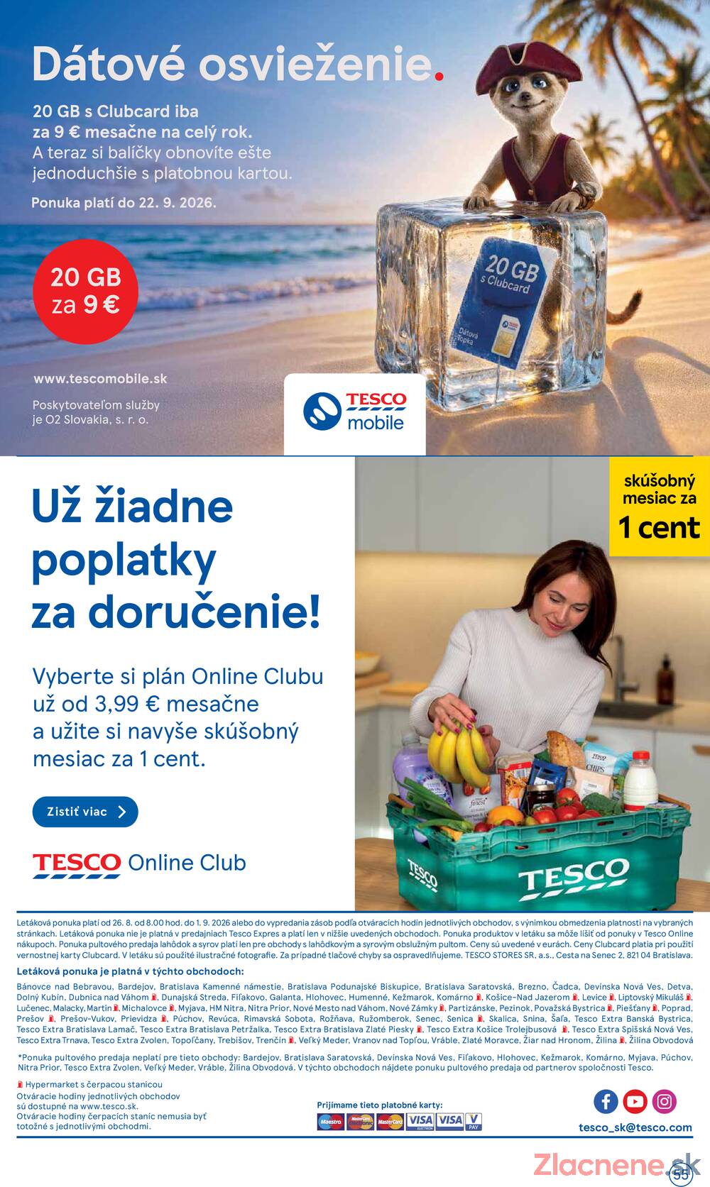 Tesco hypermarkety 26.8. - 1.9.