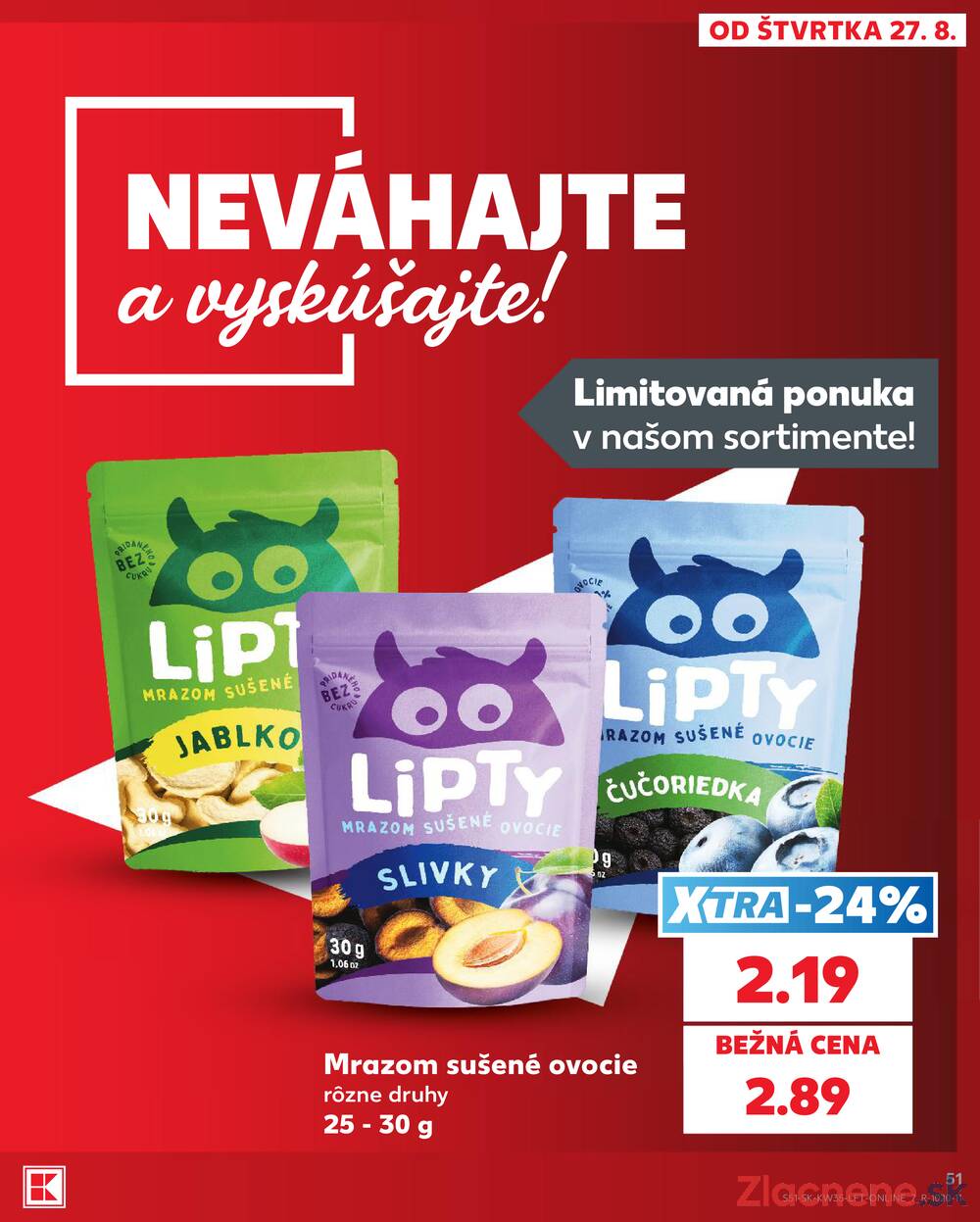 Kaufland 27.8. - 2.9. - Kaufland Púchov