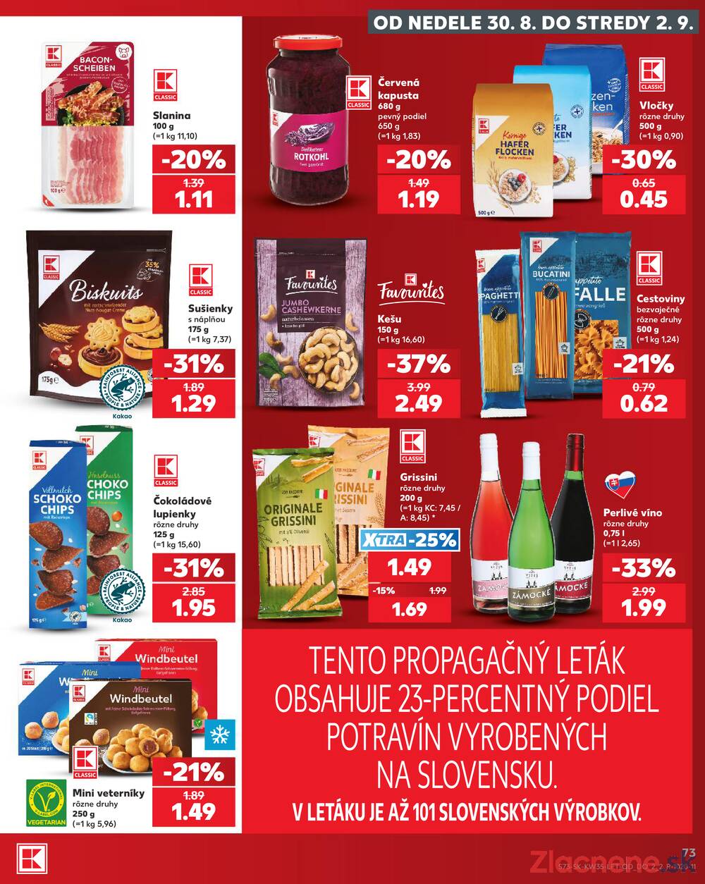 Kaufland 27.8. - 2.9. - Kaufland Púchov