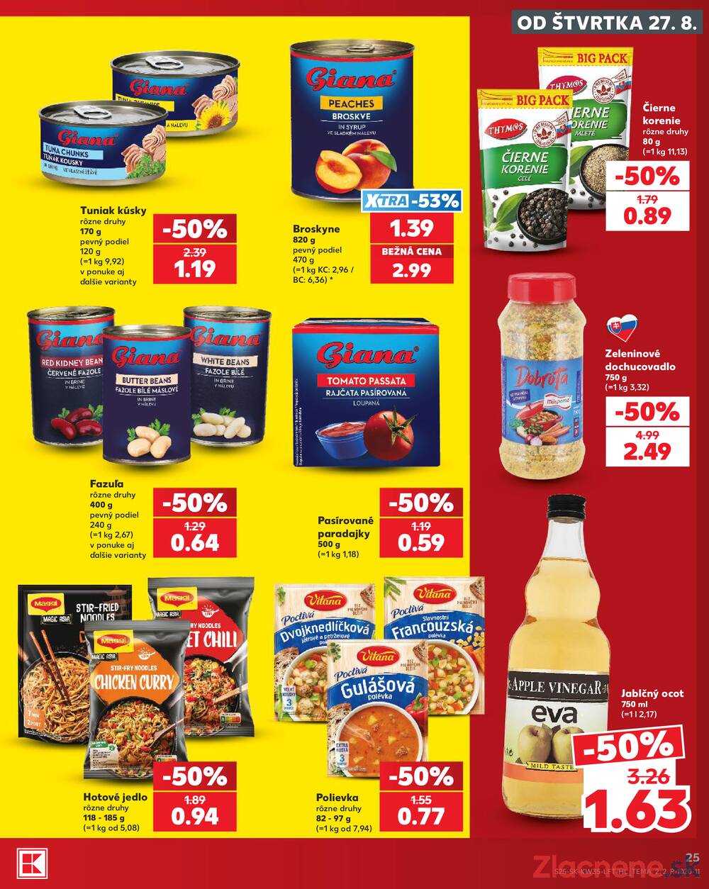 Kaufland 27.8. - 2.9. - Kaufland Piešťany