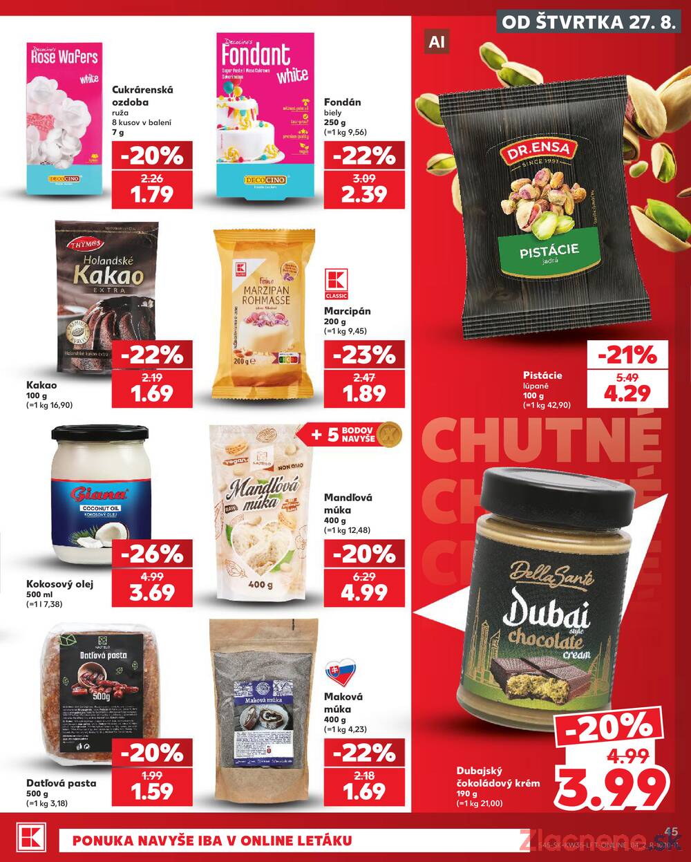 Kaufland 27.8. - 2.9. - Kaufland Sereď