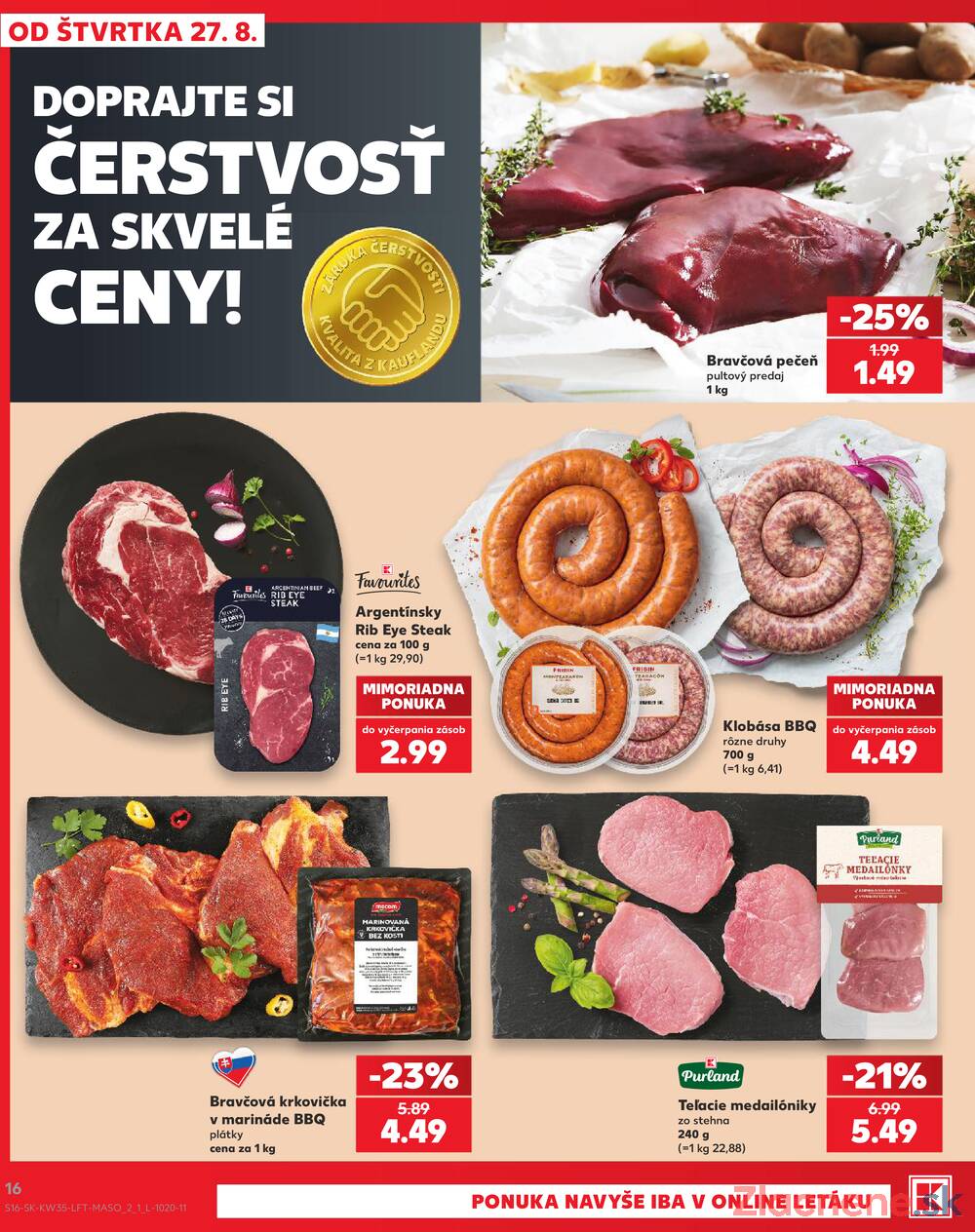 Kaufland 27.8. - 2.9. - Kaufland Bánovce nad Bebravou